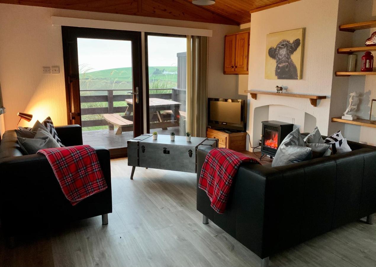 סטרנריר Lodge Cabin With Fabulous Views - Farm Holiday מראה חיצוני תמונה