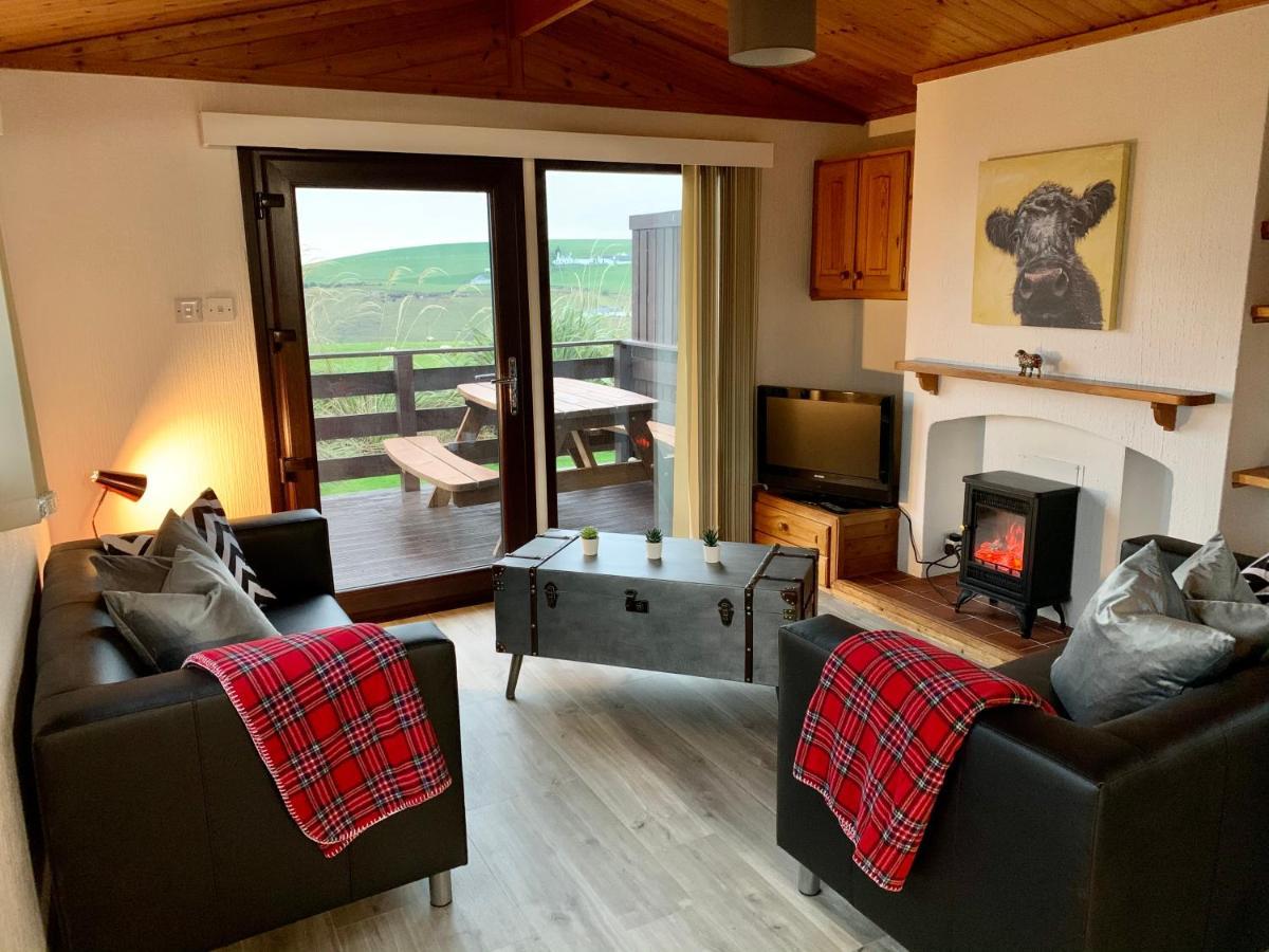 סטרנריר Lodge Cabin With Fabulous Views - Farm Holiday מראה חיצוני תמונה